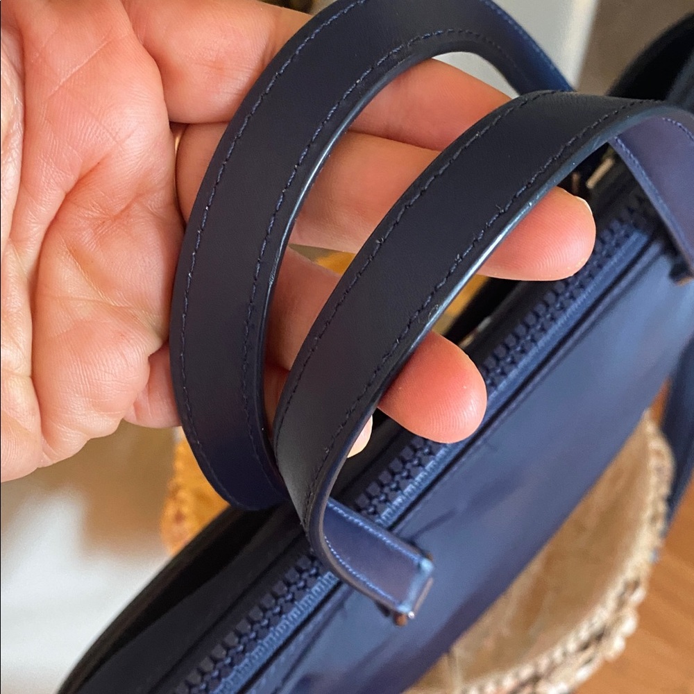 💙♠️KATE SPADE NEW YORK Jae Dark Navy Blue Nylon Laptop Shoulder Bag 💙 - Picture 9 of 15